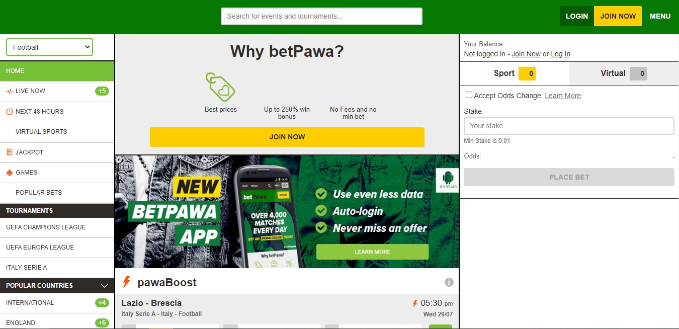 Betpawa registration Ghana